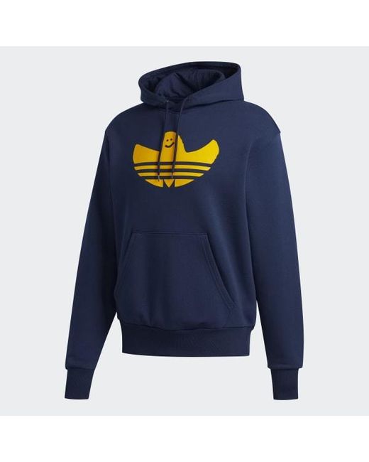 Adidas Cotton Graphic Shmoo Hoodie Gender Neutral In Blue Lyst