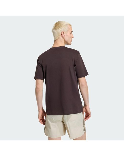 Adidas Brown Monogram T-Shirt for men