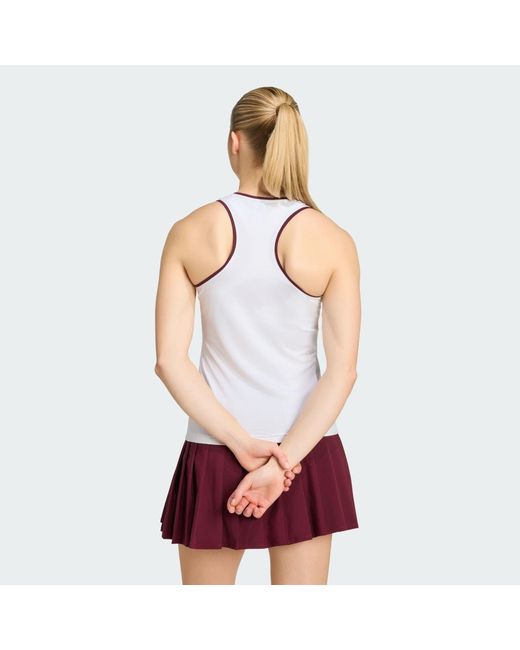 Adidas Red Tennis Classics Tank Top