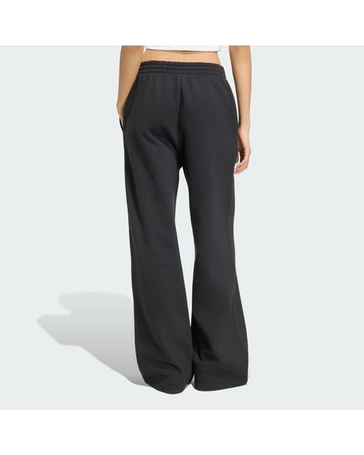 Adidas Black Essentials Wide Leg Pant Fleece