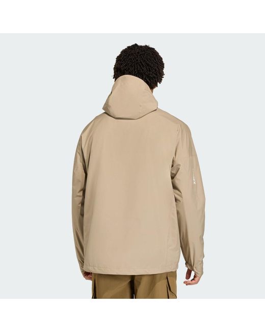 Adidas Natural Terrex Xploric 2.5 Layer Climaproof Anorak for men
