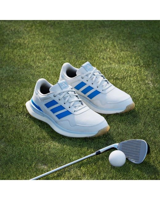 Adidas Blue S2G 26 Leather Spikeless Golf Shoes