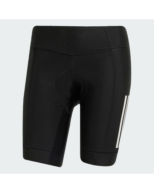 Adidas Black Essentials 3-Stripes Padded Cycling Shorts