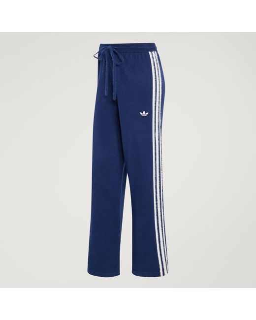 Adidas Blue Knit Firebird Track Pant