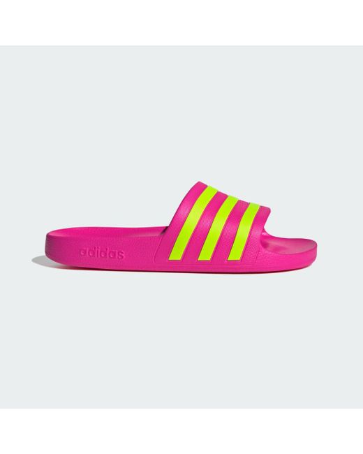 adidas Adilette Aqua Slides in Pink | Lyst UK