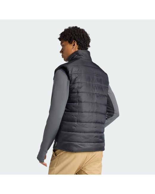 Adidas Gray Terrex Multi Essentials Climawarm Padded Vest for men