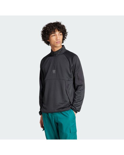 Adidas Gray 1/4 Zip Top for men