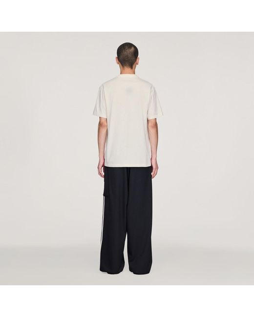 Adidas White Y-3 Regular Short Sleeve T-Shirt