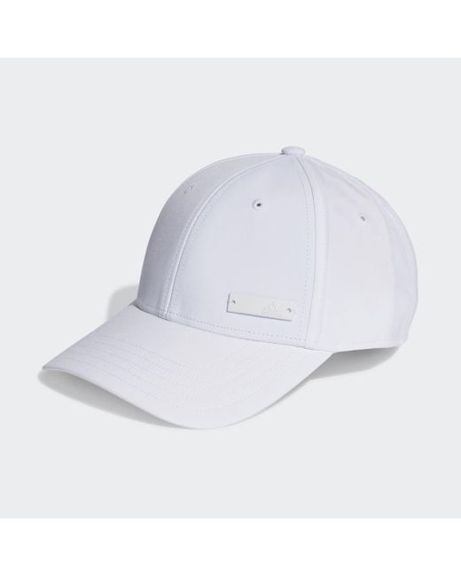 Adidas White Metal Badge Lightweight Baseball Cap