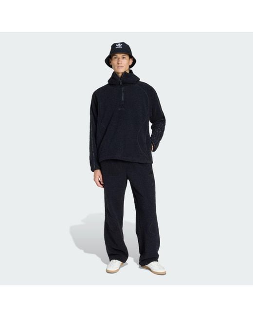 Sudadera Con Capucha Borg Fleece Teamgeist 1/4 Zip Adidas de hombre de color Blue