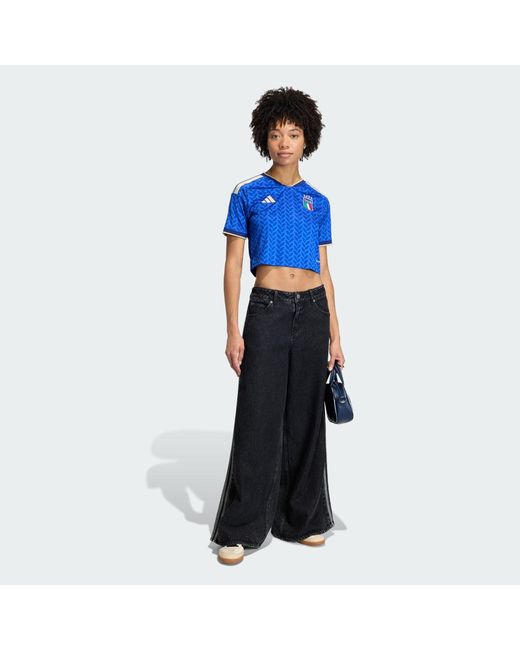 Adidas Blue Italy 26 Home Cropped Jersey