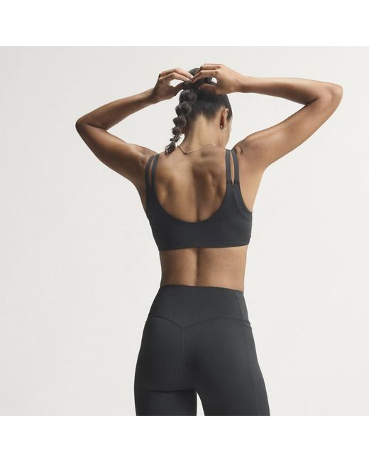 Adidas Black Optime Workout Twist Reversible Light Support Bra