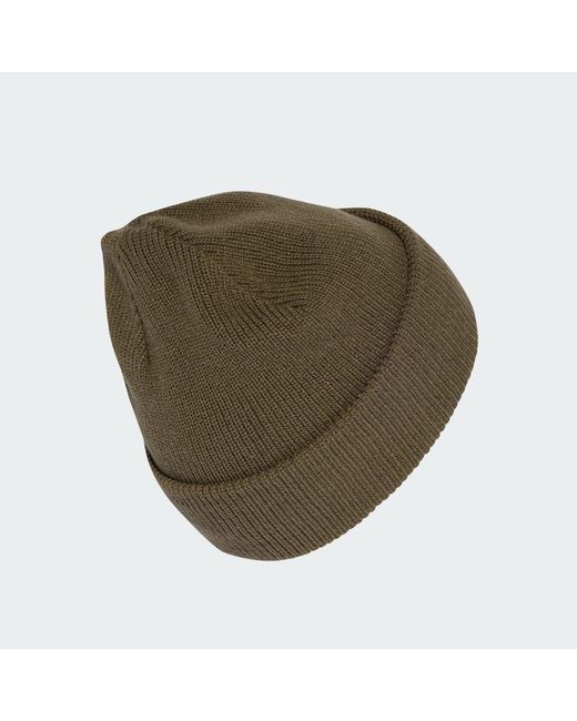 Adidas Green Essentials Label Beanie Mit Umschlag