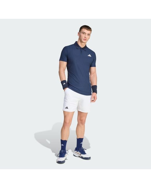 Adidas Blue Tennis Climacool+ Airchill Freelift Polo Shirt for men
