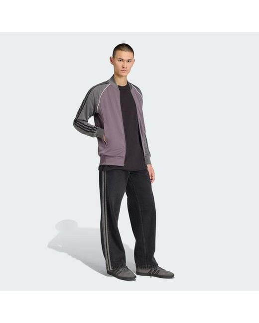 Adidas Purple Adicolor Classics Sst Track Jacket for men