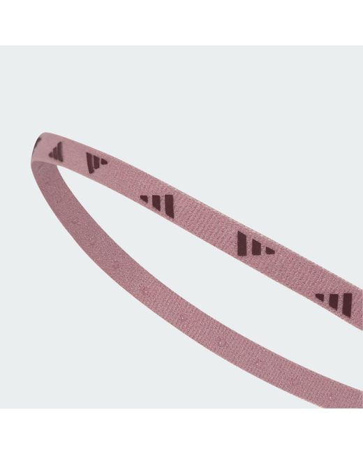 Cintas Para El Pelo Training Multiple Width Adidas de color Red