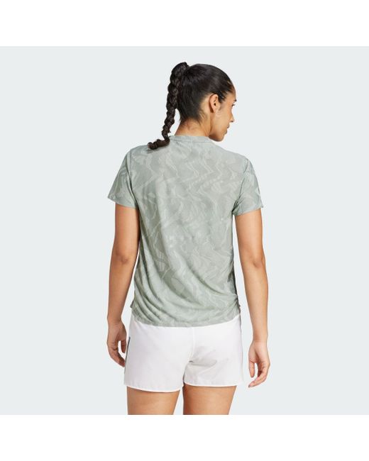T-Shirt Da Running Ultimate Engineered Climacool di Adidas in Green