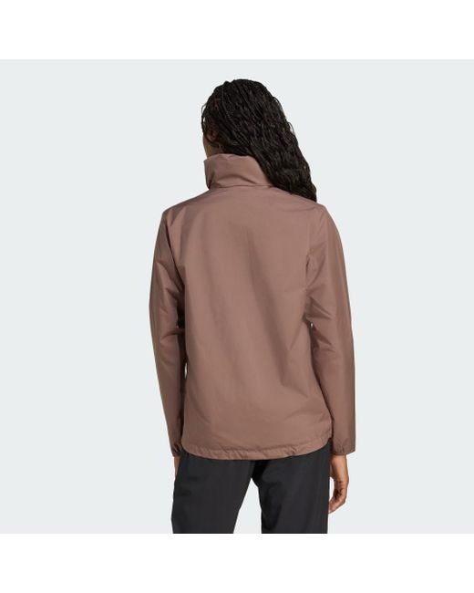 Adidas Brown Multi Essentials 2L Regenjacke