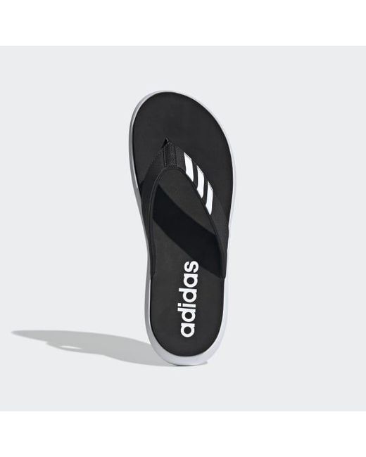 black comfy flip flops