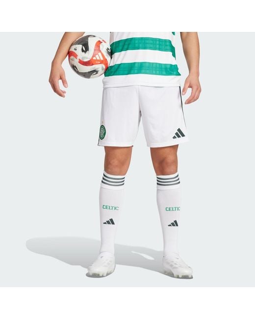 Adidas Blue Celtic Fc 25/26 Home Shorts for men