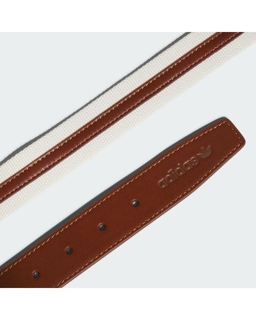 Adidas Brown Originals Golf Leather Belt for men