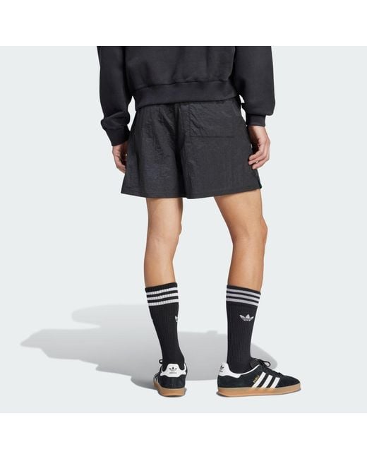 Adidas Black Eqt Woven Shorts for men