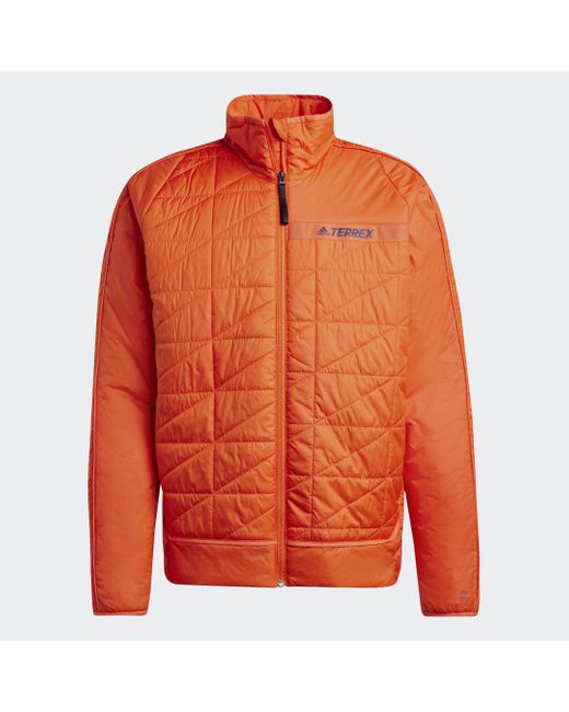 Adidas Orange Terrex Multi Synthetic Insulated Jacket for men
