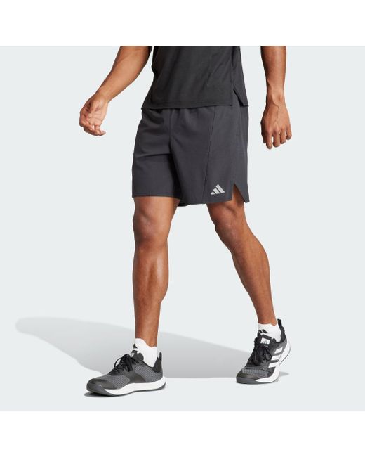Adidas Black Designed For Training Hiit Workout Heat.rdy Shorts for men