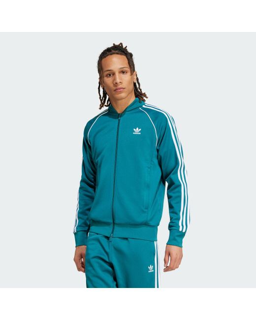 Adidas Originals Blue Adicolor Classics Sst Track Jacket for men
