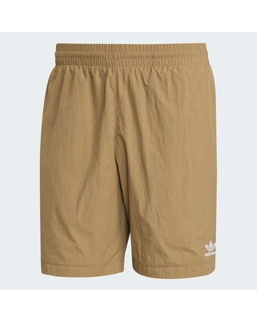 Adidas Natural Trefoil Essentials Woven Shorts for men