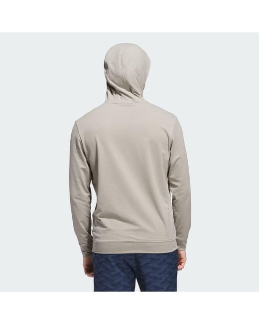 Adidas Gray Ultimate365 Elevated Pullover Hoodie for men