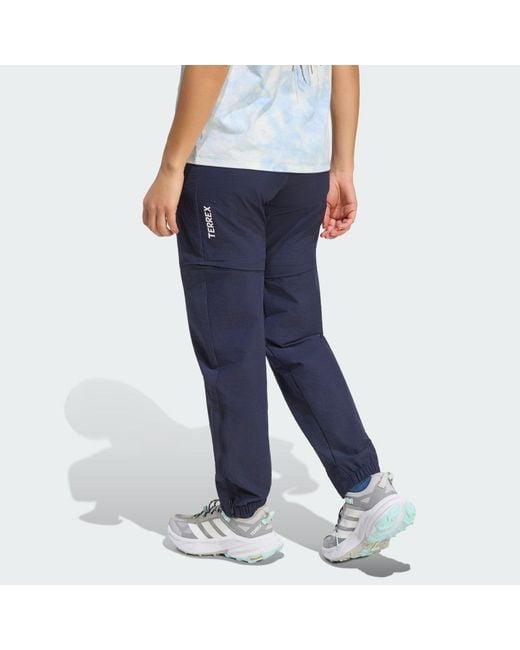 Adidas Blue Terrex Xperior Utilitas Clima365 Zip-Off Tracksuit Bottoms