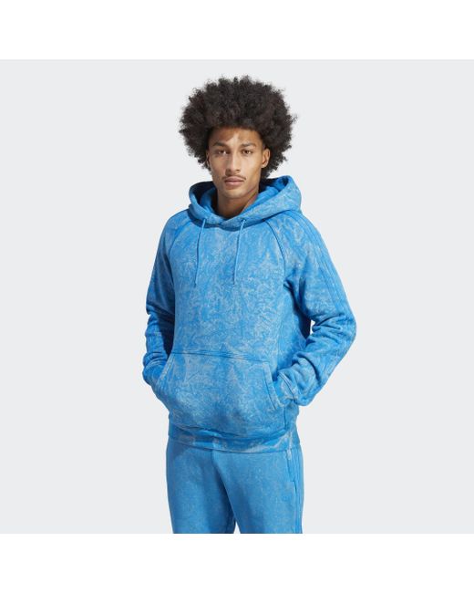 Adidas Blue Version Washed Hoodie for men