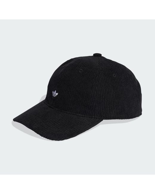 Adidas Black Corduroy Baseball Cap