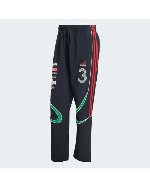 Adidas Originals Black Teamgeist Moto Trackpant for men