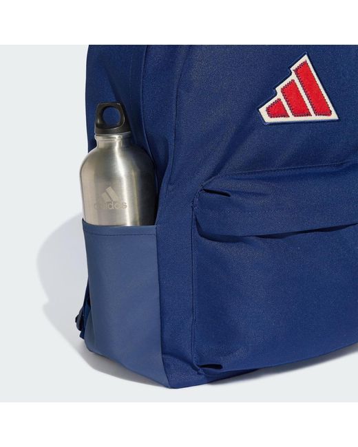 Adidas Blue Essentials Logo Rucksack