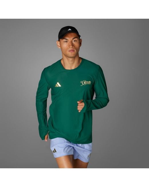 Adidas Green Bmw Berlin Marathon 2024 Long Sleeve Long-Sleeve Top for men