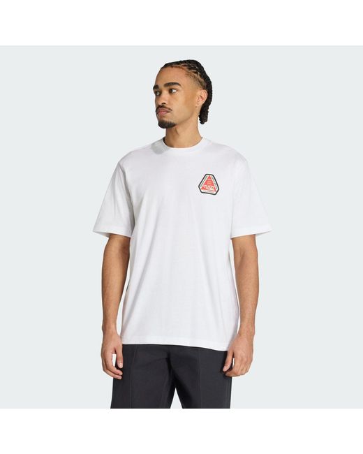 Adidas White Audi Revolut F1 Team Nico Hulkenberg Graphic T-Shirt for men