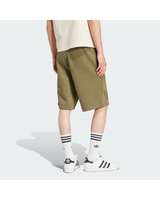 Adidas Originals Green Trefoil Essentials Shorts for men