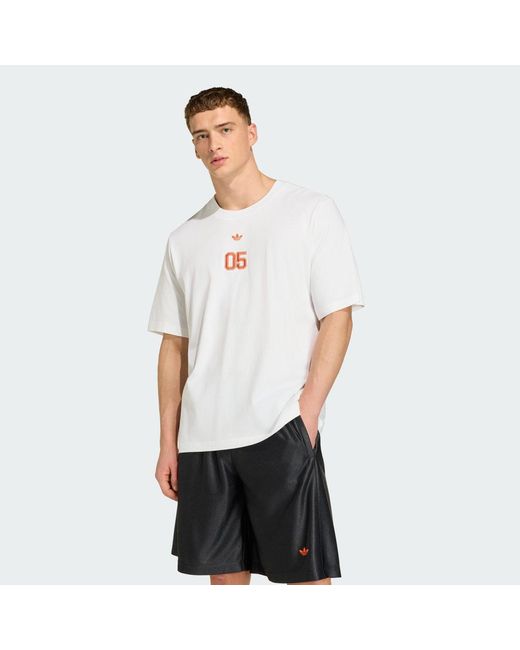 Adidas White Jude Bellingham Oversized Tee for men
