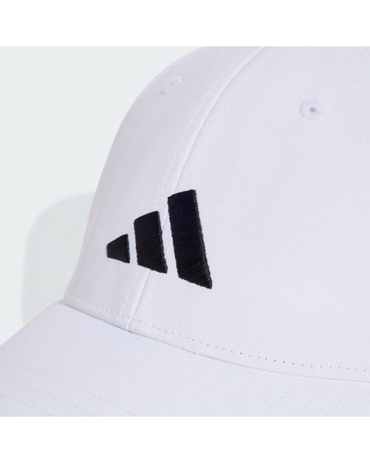 Adidas White New Logo Embroidered Baseball Cap