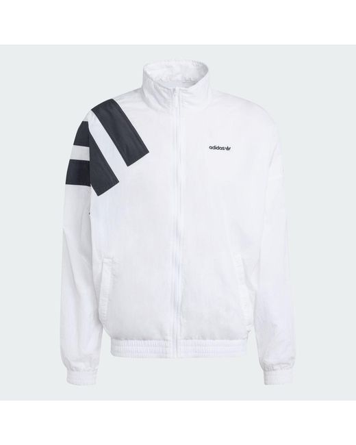 Adidas White Archive Blocked Track Top for men