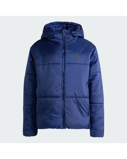 Adidas Originals Blue Essentials Highloft Insulated Puffer Jacket for men