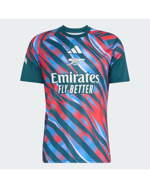 Adidas Blue Arsenal Fc 26/27 Pre-Match Jersey for men