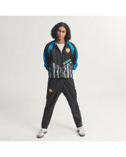 Adidas Blue Manchester United Woven Jacket 90 for men