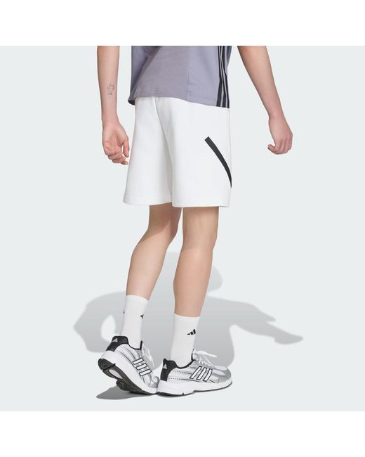 Adidas White Z.N.E. Short for men