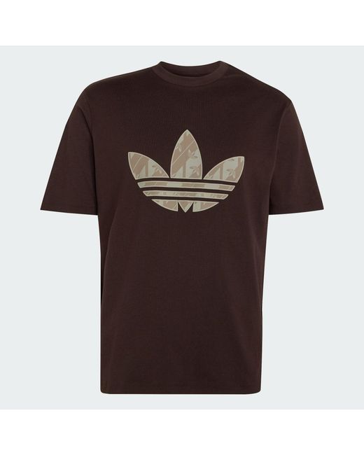 Adidas Brown Monogram T-Shirt for men