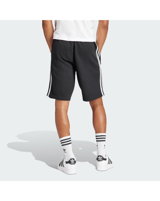 Adidas Black Adicolor 3-stripes Shorts for men