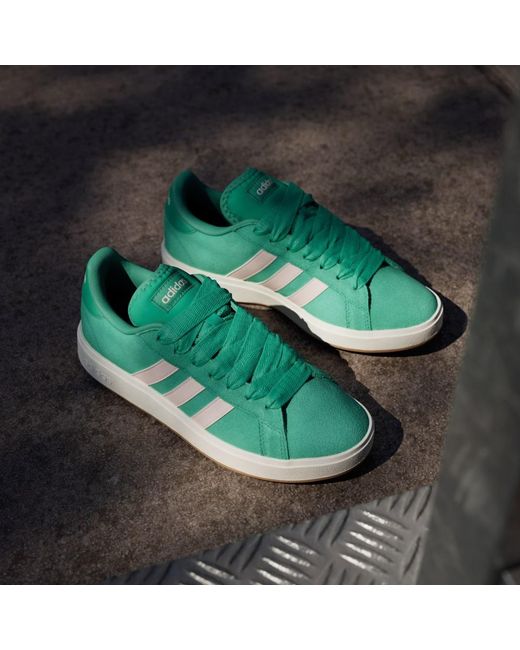 Adidas Green Grand Court Base 00S Shoes
