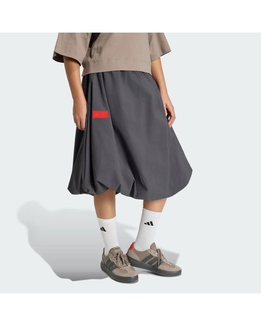 Adidas Gray Audi Revolut F1 Team Elevated Woven Skirt